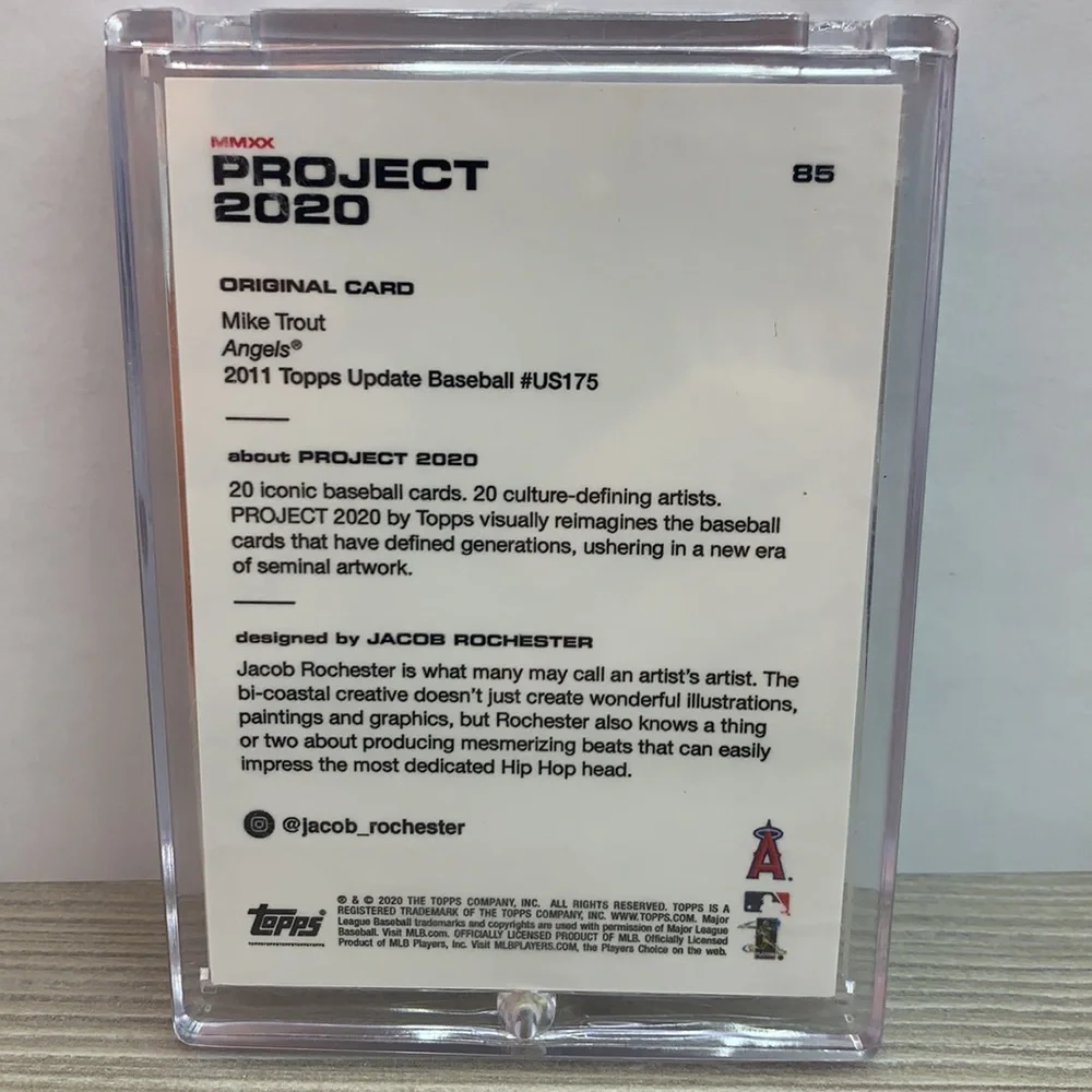 Project 2020 Mike Trout Artist Jacob Rochester #85 (MISC7)